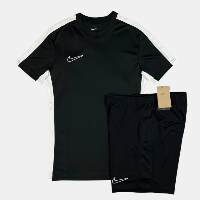 Nike Academy Drill Tshirt / Shorts Set - Black / White