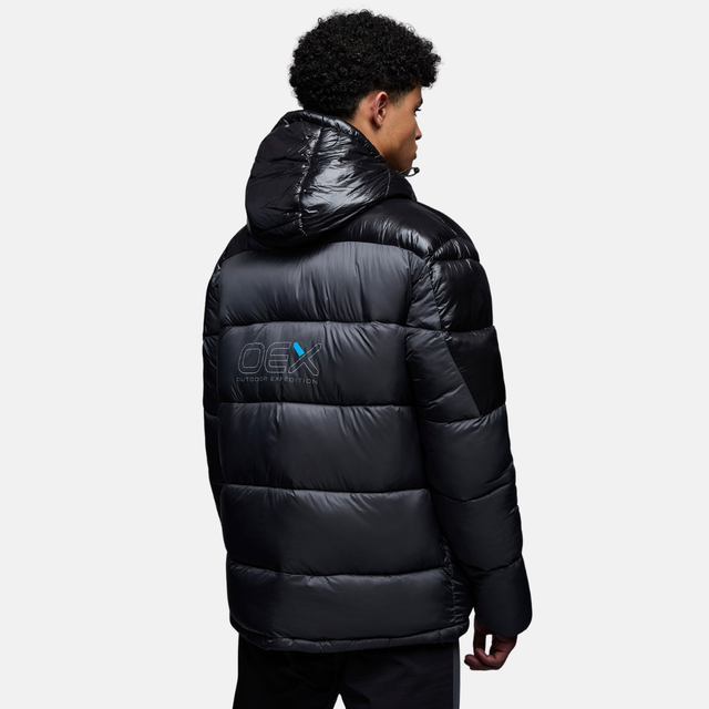 OEX Monro Puffer Coat - Charcoal / Black