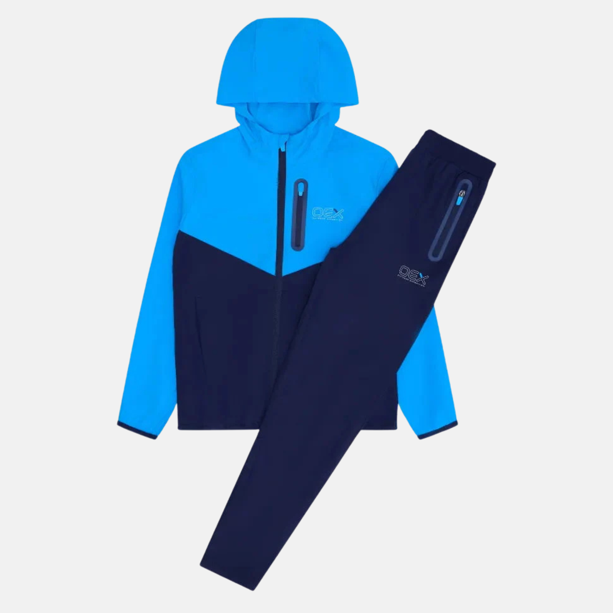 OEX Junior Fell Tracksuit - Navy/Azure