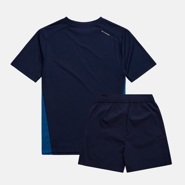 OEX Flash T-Shirt / Dyno Shorts Set - Navy/Blue