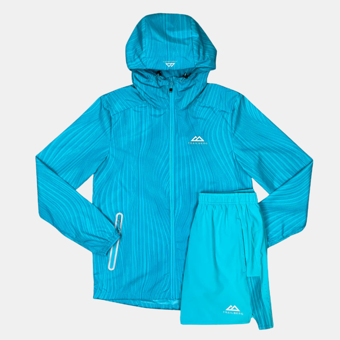 Trailberg Vertex Jacket / Shorts Set - Aqua