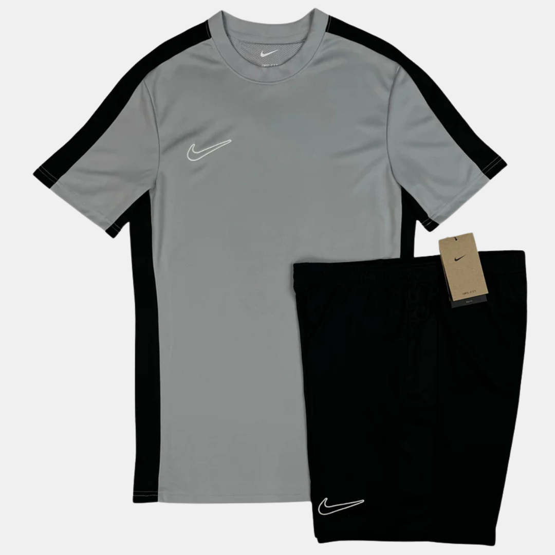 Nike Academy Drill Tshirt / Shorts Set - Grey / Black