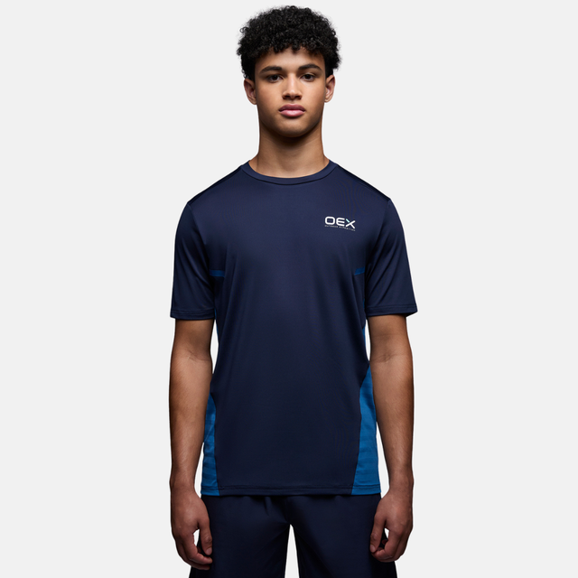 OEX Flash T-Shirt / Dyno Shorts Set - Navy/Blue