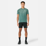 Trailberg Stride Seamless T-Shirt / Shorts Set - Green/Black