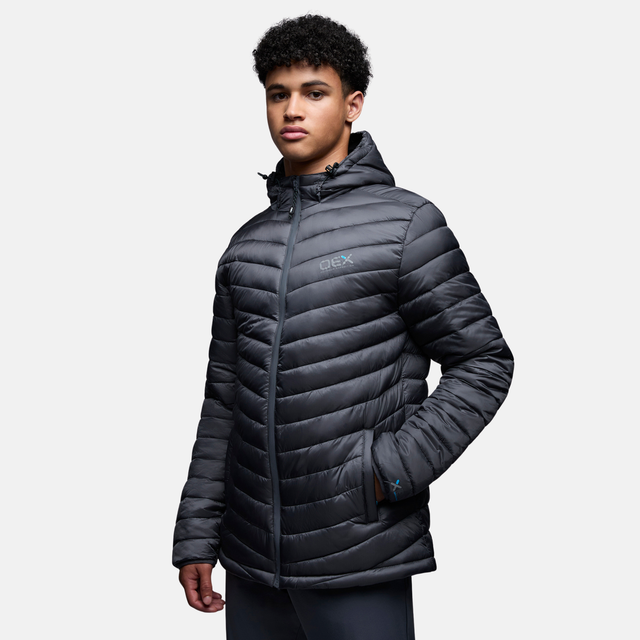 OEX Murdos Puffer Jacket - Charcoal/Grey