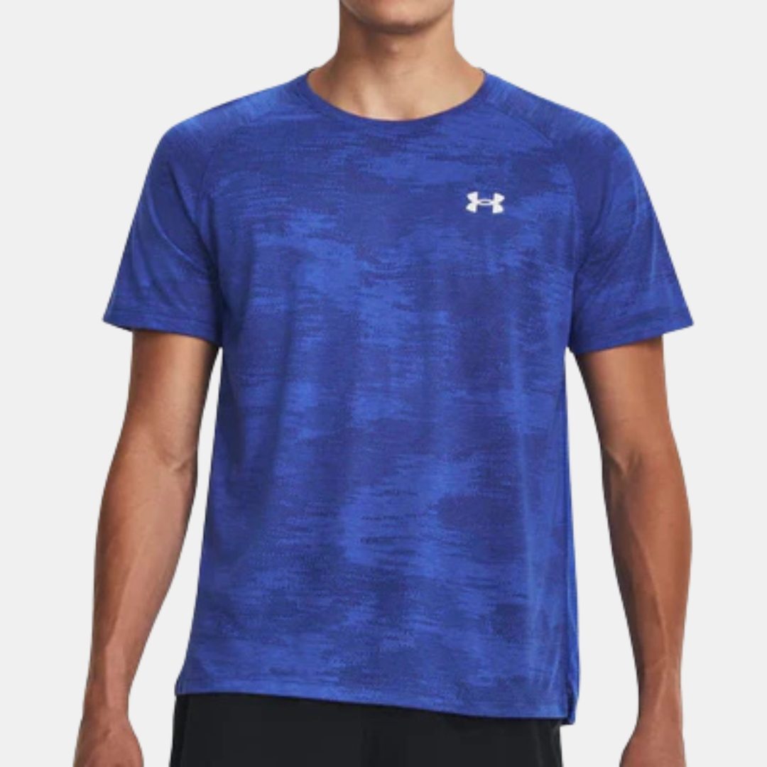 Under Armour Streaker Camo T-Shirt - Royal Blue