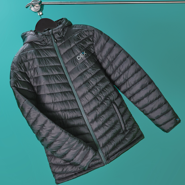 OEX Murdos Puffer Jacket - Charcoal/Grey
