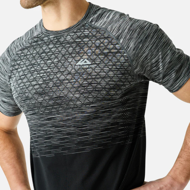 Trailberg Stride Seamless T-Shirt - Moon Grey/Black