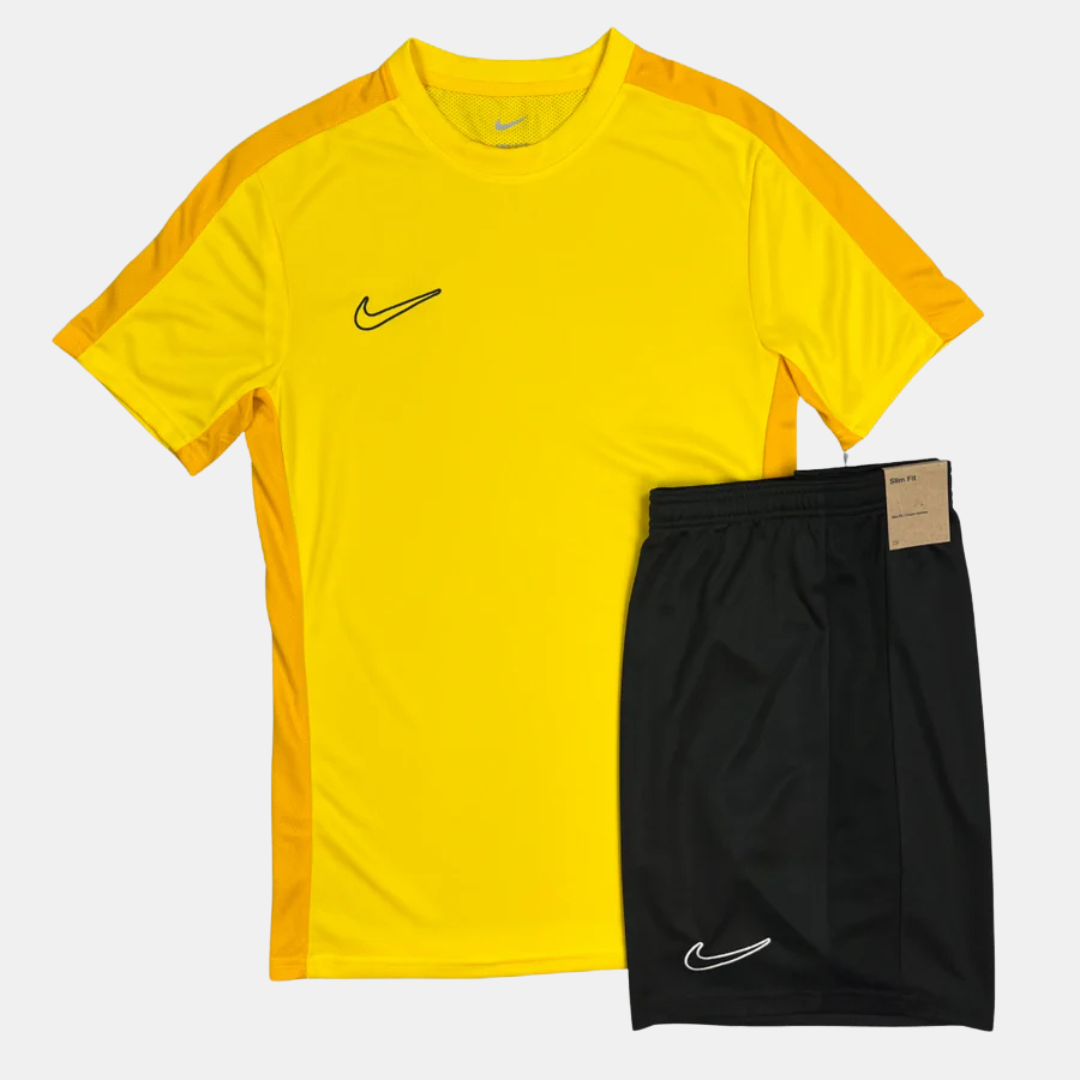 Nike Academy Drill Tshirt / Shorts Set - Yellow / Black