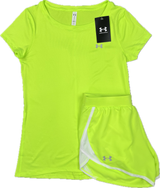 Under Armour Women’s Tech T-Shirt Shorts Set - Neon Green
