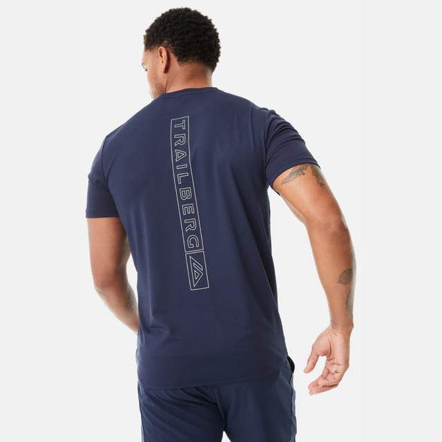 Trailberg Crest T-Shirt / Essentials Short Set - Navy Blue