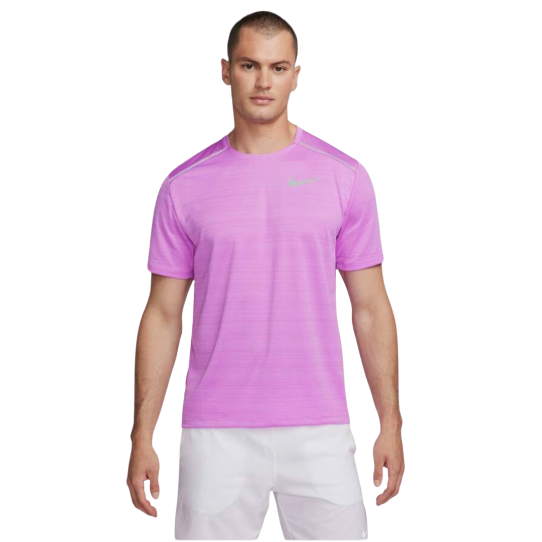 NIKE MILER T-SHIRT 1.0 - RUSH FUSCHIA