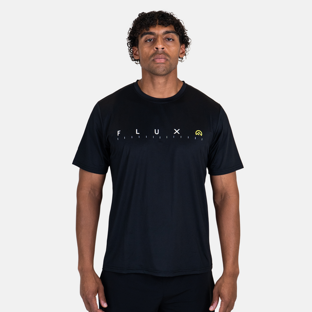 Flux Graphic T-Shirt / Versatility Shorts Set - Black/Neon