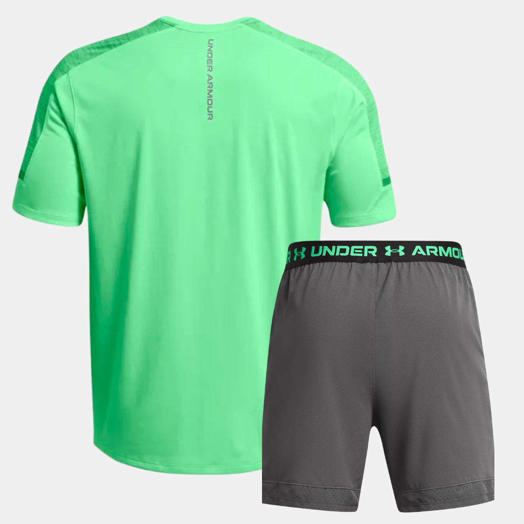 Under Armour Utility TShirt / Shorts Set - Green