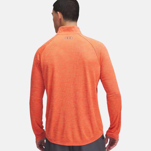 Under Armour Tech Textured 1/4 Zip - Fire Orange