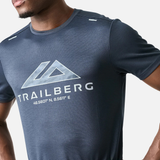 Trailberg Blur Logo T-Shirt / Shorts Set - Storm Blue