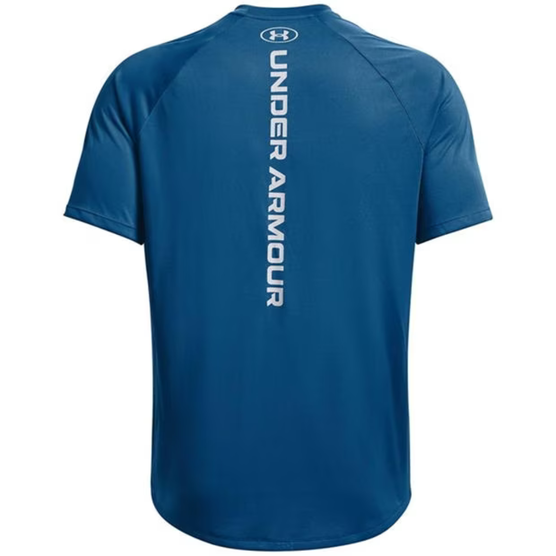 Under Armour Tech Reflective T Shirt - Cyan Blue