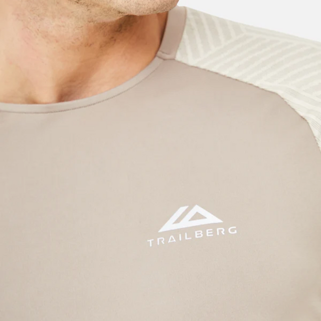 Trailberg Axis T-Shirt / Shorts Set - Pale Taupe