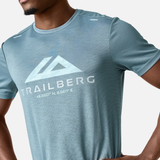 Trailberg Blur Logo T-Shirt - Frosted Denim