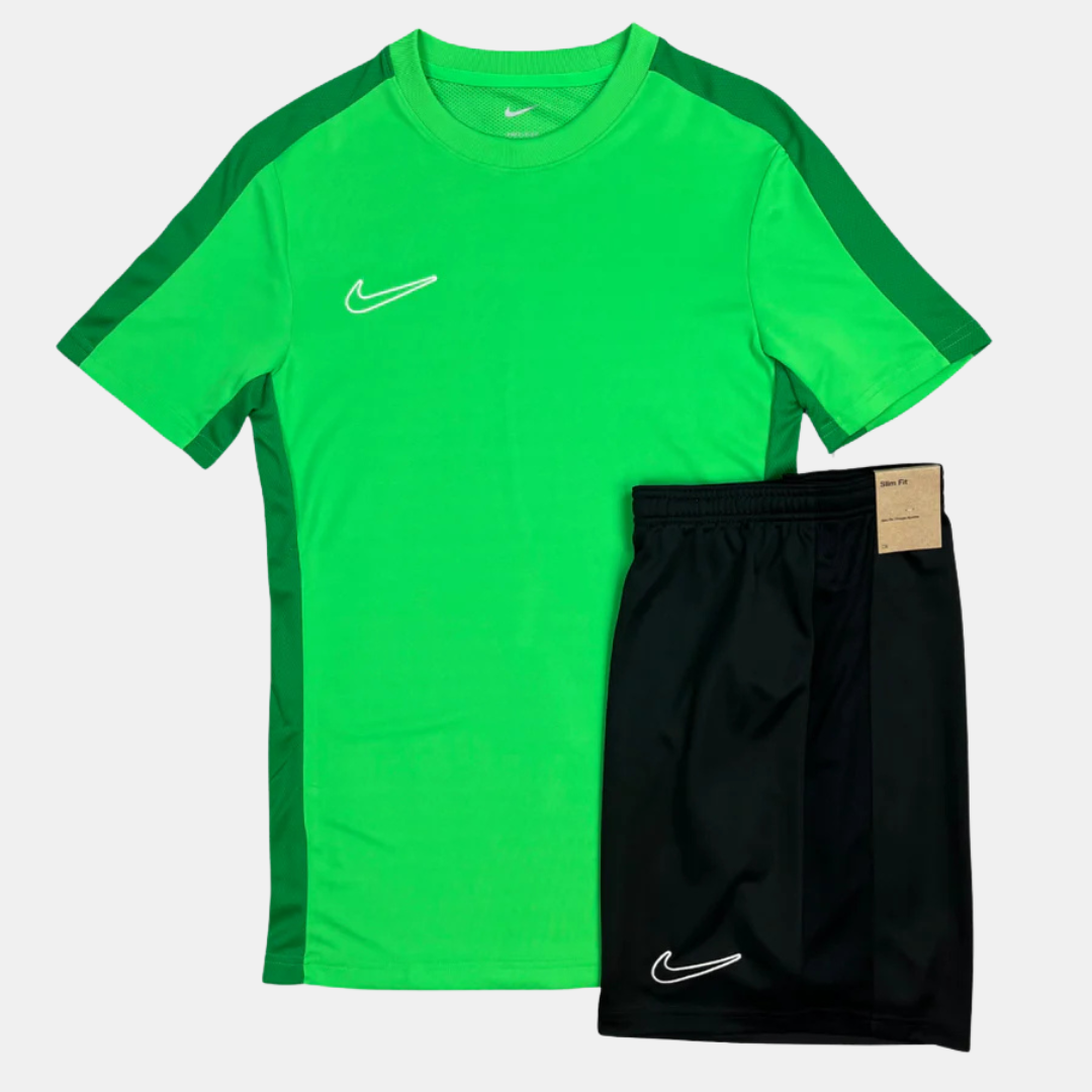 Nike Academy Drill Tshirt / Shorts Set - Green / Black