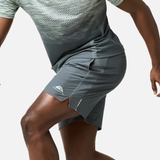 Trailberg Apex Seamless T-Shirt / Shorts Set - Graphite Grey/Neon Lime