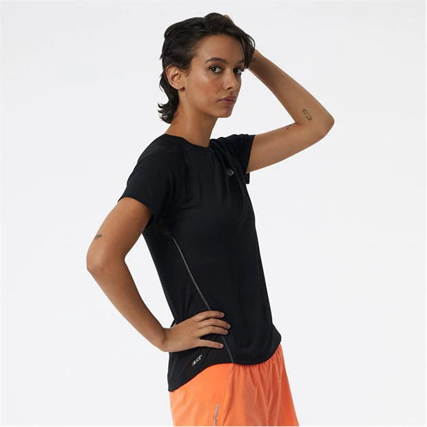 New Balance Women's Reflective T Shirt - Black