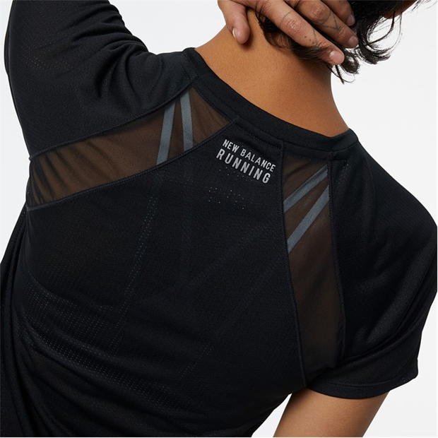 New Balance Women's Reflective T Shirt - Black