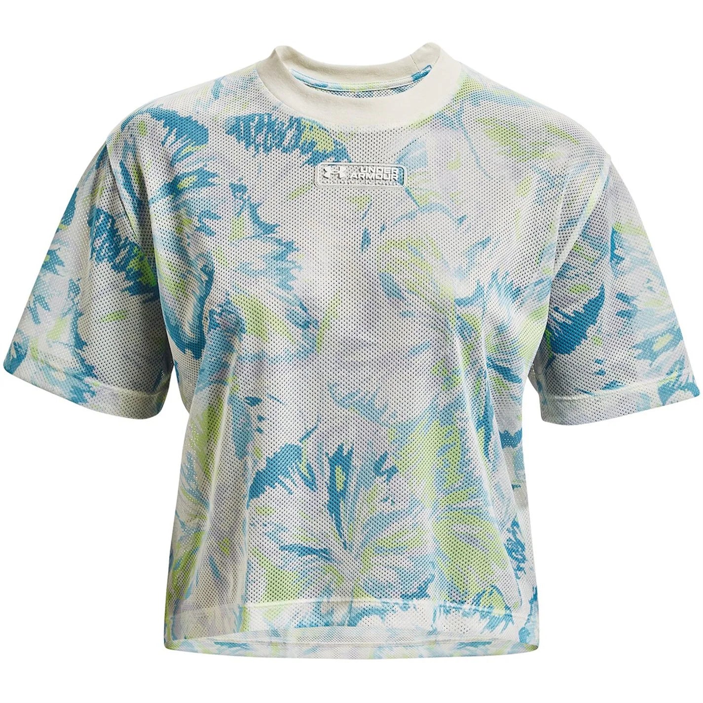 UNDER ARMOUR WOMEN'S MESH PRINTED T SHIRT - FLORAL