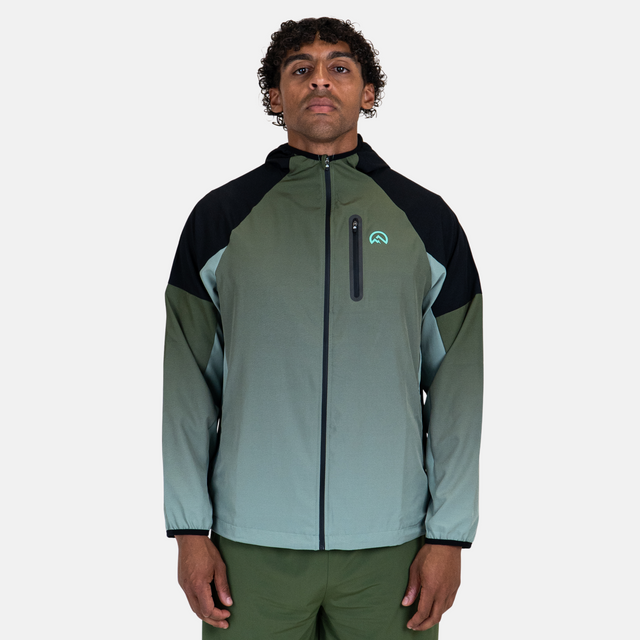 Flux Gradient SS25 Jacket / Shorts Set - Green/Alkaline