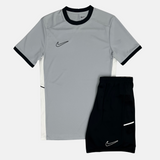 Nike Academy Drill T-Shirt / Shorts Set - Grey/Black