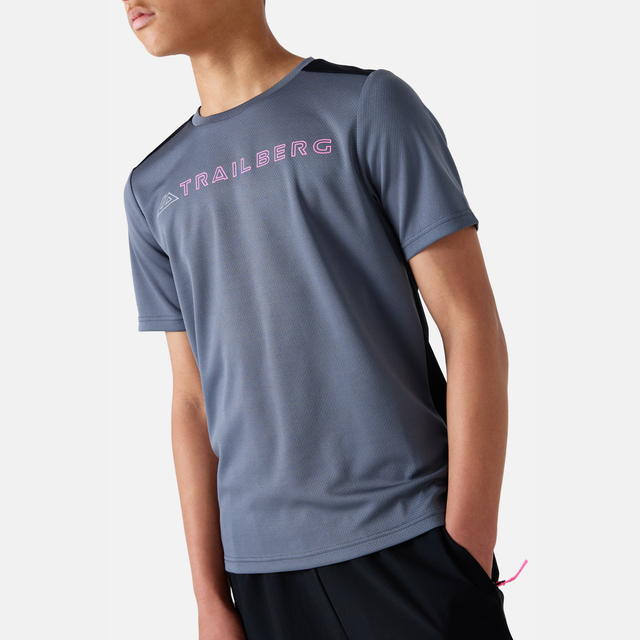 Trailberg Boys Triathlon 4.0 Tee Storm Grey/Black