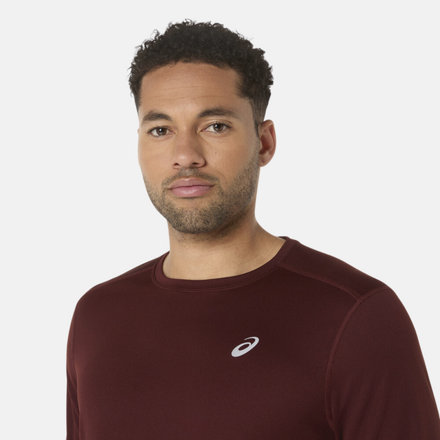 Asics Core Long Sleeve T-Shirt - Burgundy