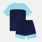 OEX Flynn T-Shirt / Shorts Set - Aqua/Navy
