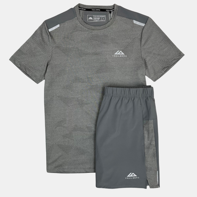 Trailberg Dimension T-Shirt / Shorts Set - Grey