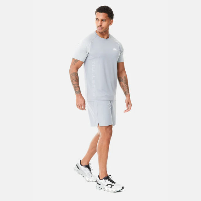 Trailberg Axis Jacquard T-Shirt - Fog Grey