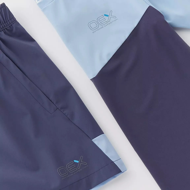 OEX Junior Flynn T-shirt / Shorts Set - Sky Blue