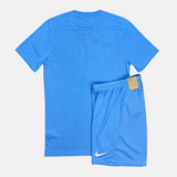 Nike Dri-Fit Tshirt / Shorts Set - University Blue