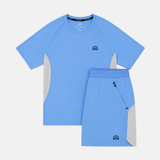 Flux Tech T-Shirt / Shorts Set - Baby Blue/Ice