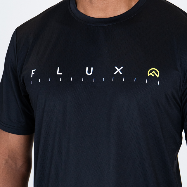 Flux Graphic T-Shirt / Versatility Shorts Set - Black/Neon