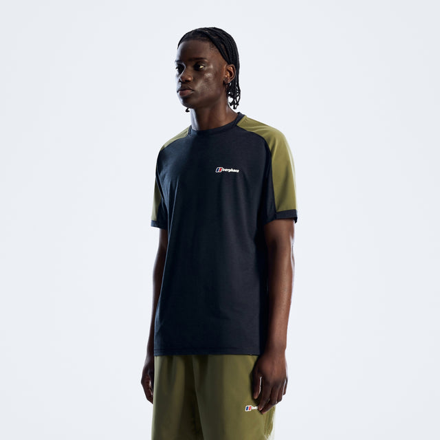 Berghaus Farndale Tech T-Shirt - Black/Khaki