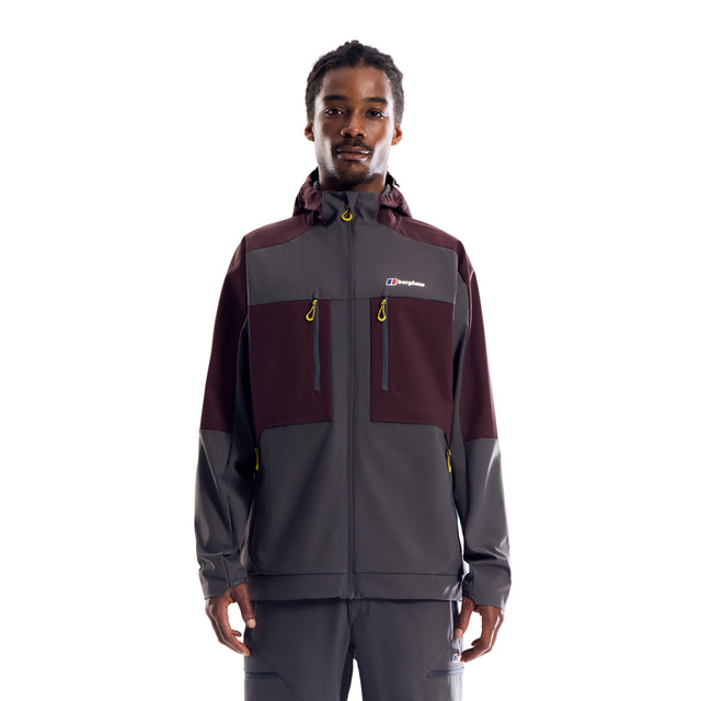 Berghaus Vantashell Jacket - Burgundy/Grey