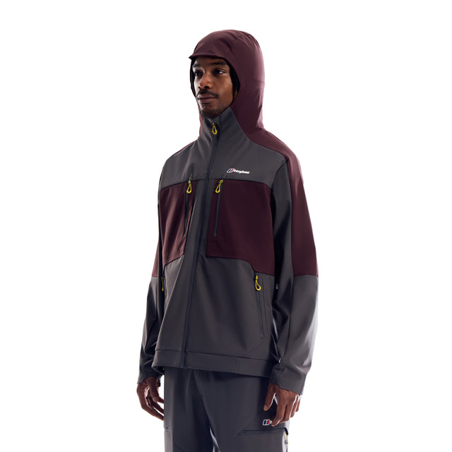 Berghaus Vantashell Jacket - Burgundy/Grey