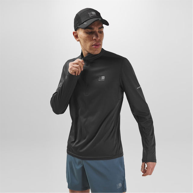 Karrimor Run 1/4 Zip / Shorts Set - Charcoal