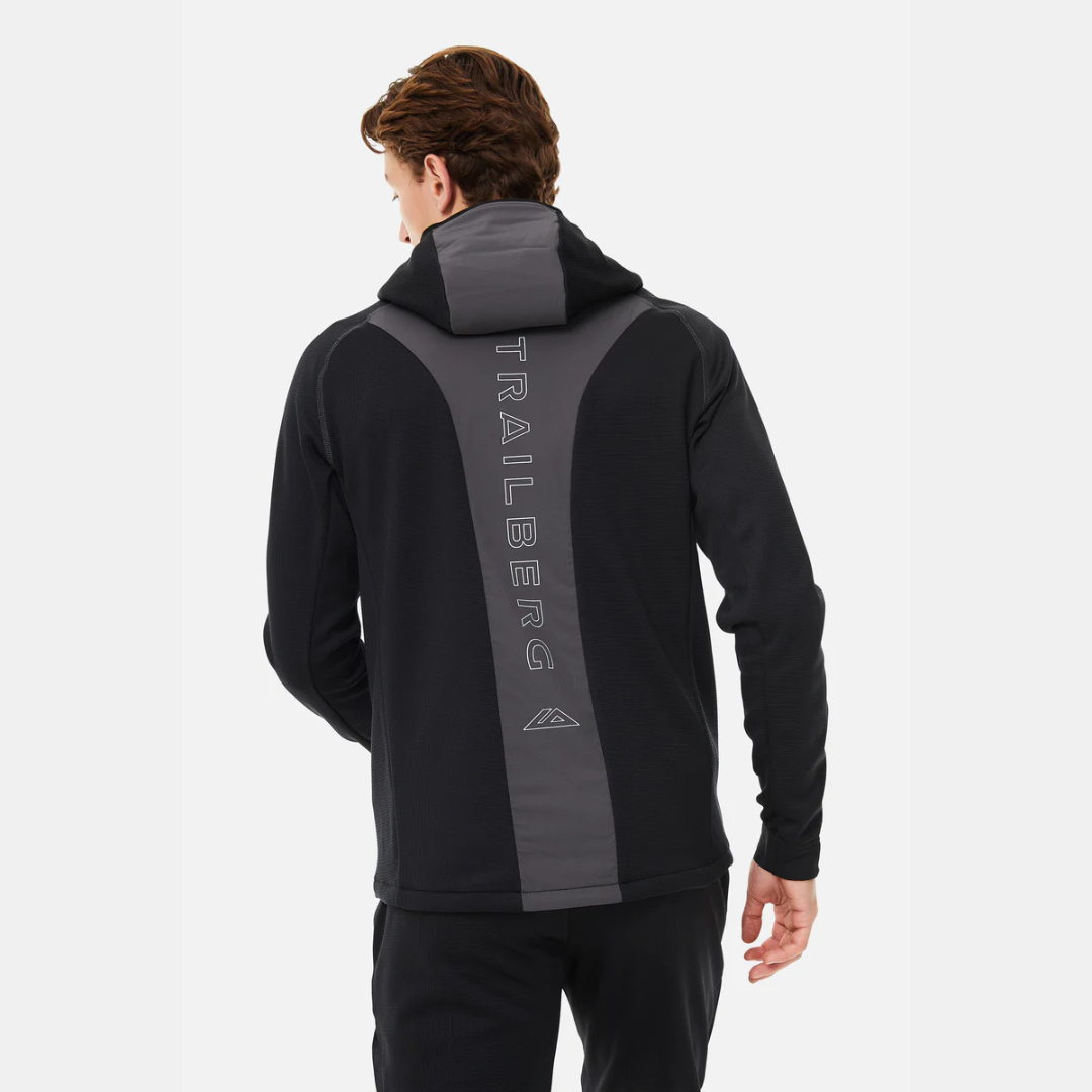 Trailberg Glacier Fleece Hood - Black/Grey