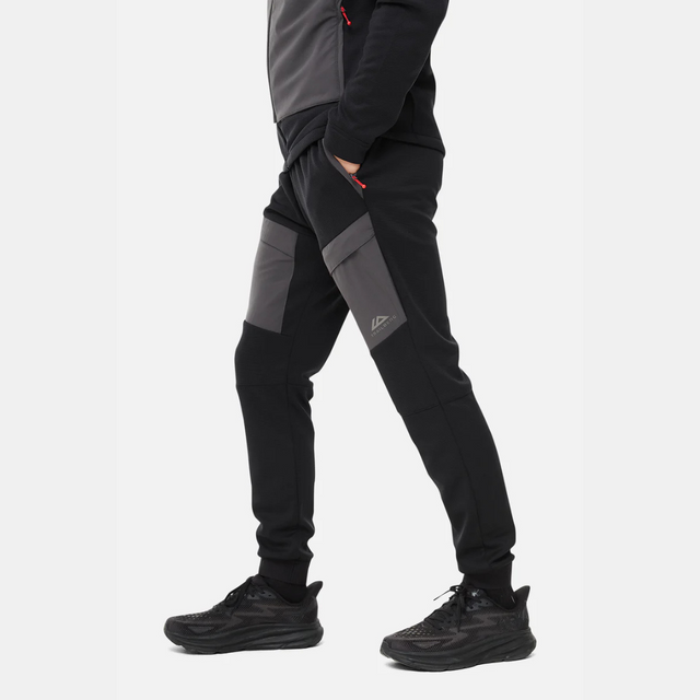 Trailberg Glacier Fleece Tracksuit - Black/Grey