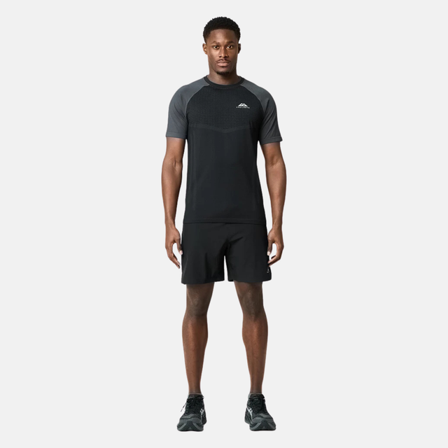 Trailberg Rapid Seamless T-Shirt / Shorts Set - Black/Volcano Grey