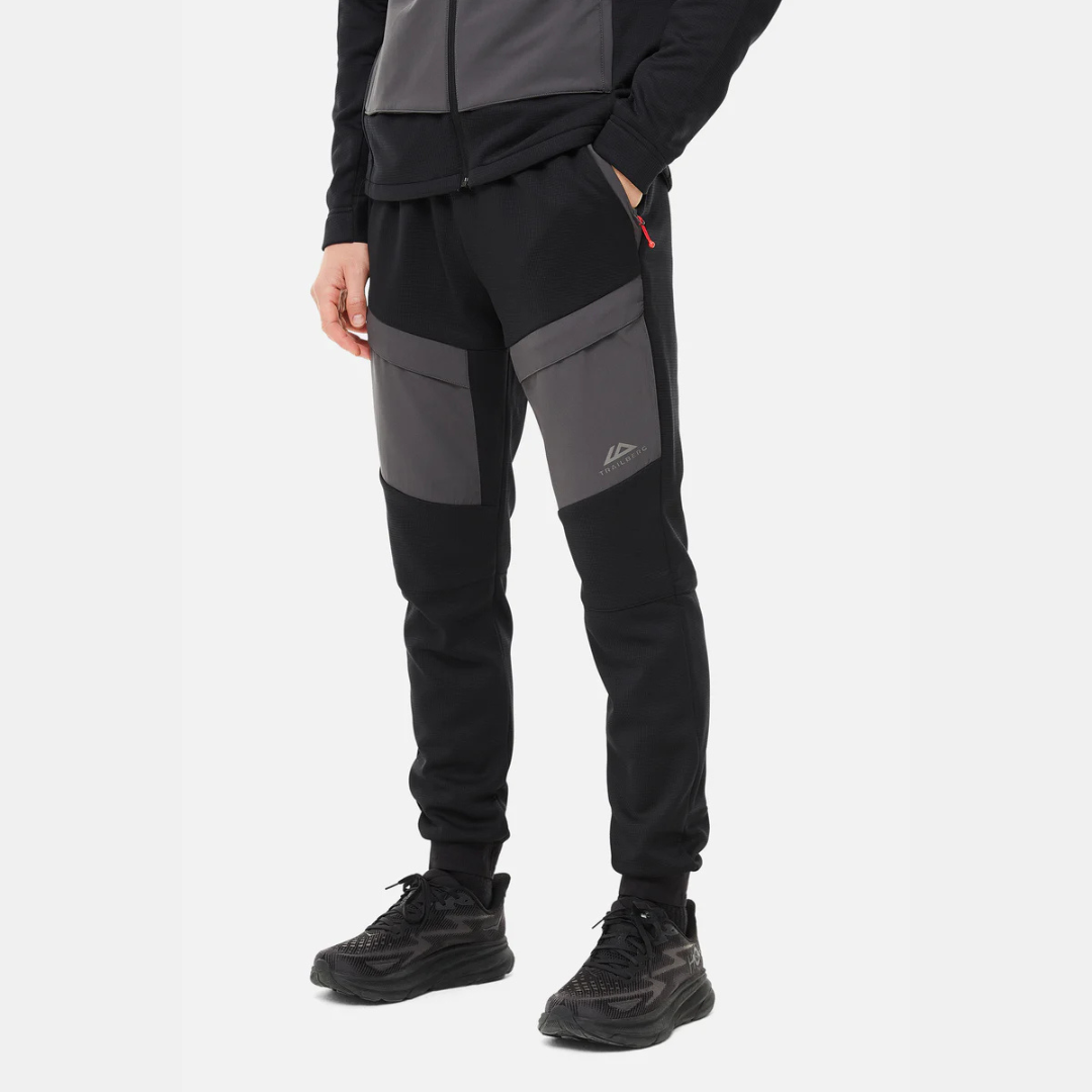 Trailberg Glacier Fleece Pants - Black/Grey