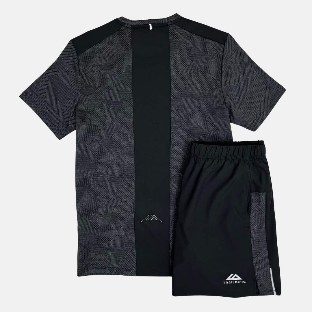 Trailberg Dimension T-Shirt / Shorts Set - Black/Grey