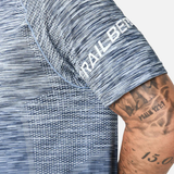 Trailberg Arc Seamless T-Shirt - Breeze/Storm Blue