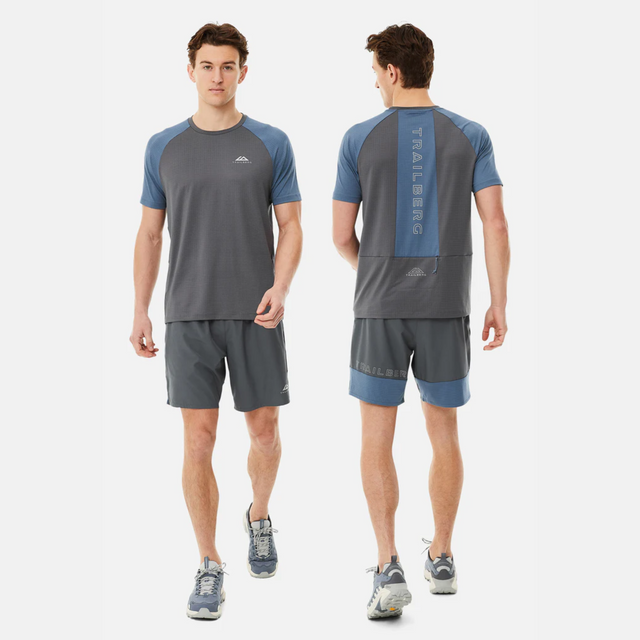 Trailberg Rapid Dash T-Shirt - Storm Grey/Lagoon
